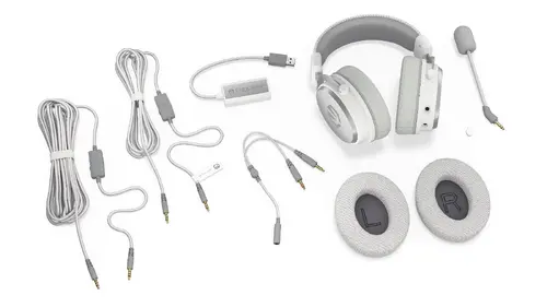 Endorfy Viro Plus USB Alb Onyx Căști gaming, Driver 53mm, Spumă cu memorie, Placă de sunet USB 7.1, Microfon detașabil, Pernițe de urechi - 13