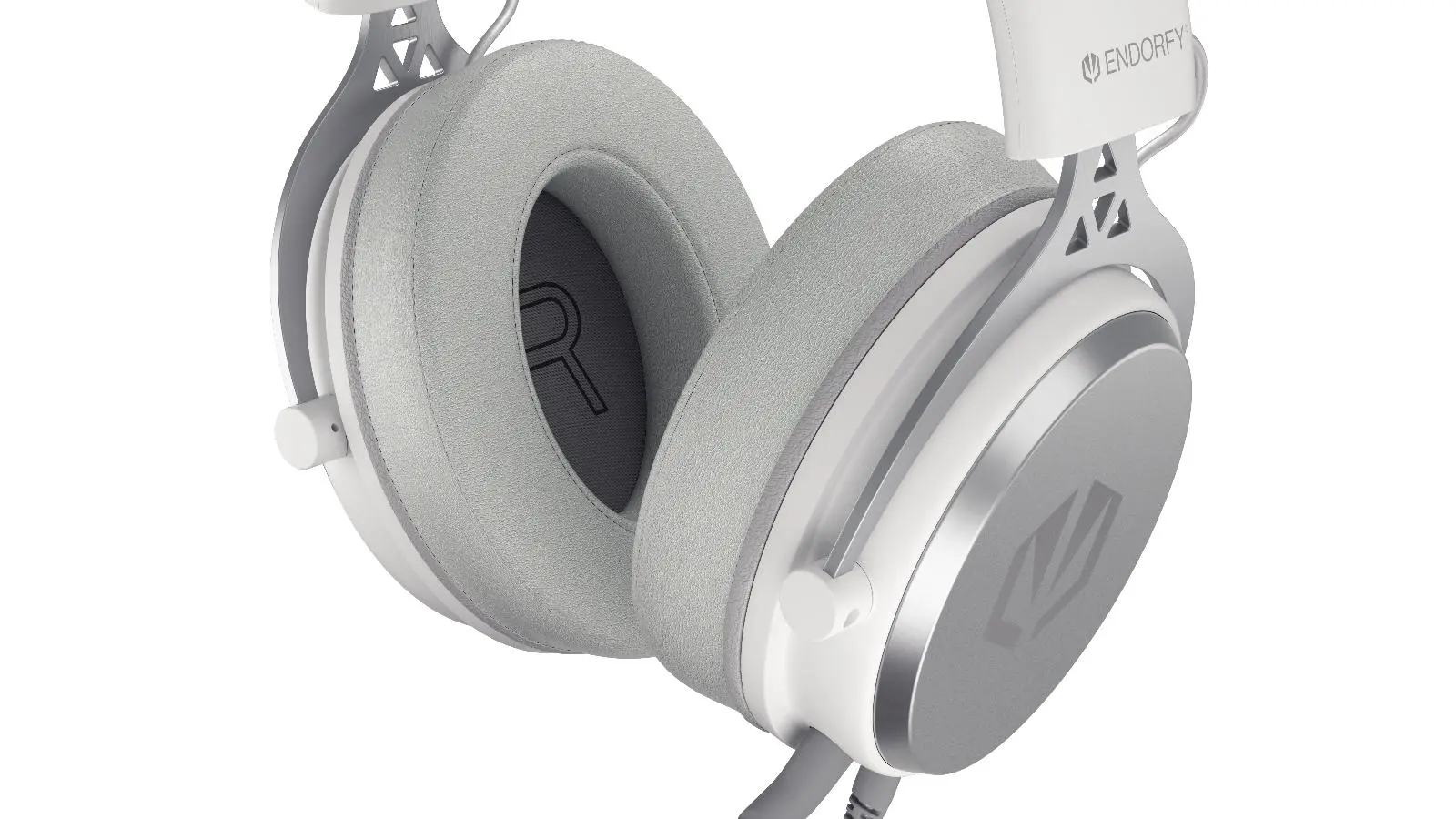 Endorfy Viro Plus USB Λευκό Onyx Gaming ακουστικά, Driver 53mm, Αφρός μνήμης, Κάρτα ήχου USB 7.1, Αποσπώμενο μικρόφωνο, Επιπλέον μαξιλαράκια αυτιών - image 9