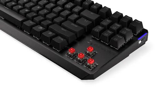 Endorfy Thock TKL Wireless Red Gaming Keyboard, Kailh Box Red Mechanical Switches, Double Shot PBT Keycaps, ARGB, Hot-swappable switches, Connections: BT/2.4GHz/USB, 2 Year Warranty - image 5