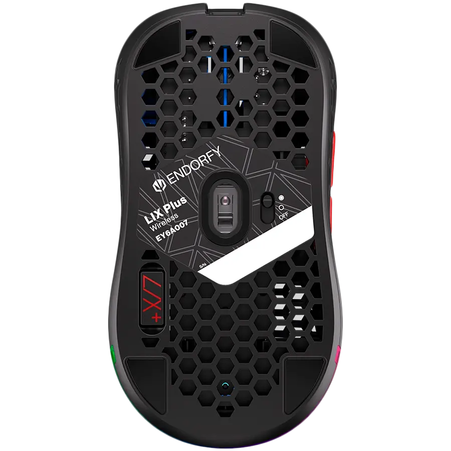 Endorfy LIX Plus Wireless Gaming Mouse, PIXART PAW3370 Optical Gaming Sensor, 19000DPI, 69G Lightweight design, KAILH GM 8.0 Switches, 1.6M Paracord Cable, PTFE Skates, ARGB lights, 2 Year Warranty - image 4