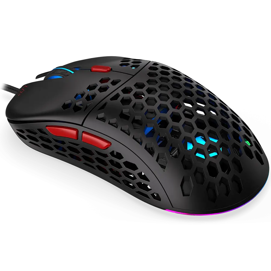 Endorfy LIX Plus Gaming Mouse, PIXART PAW3370 Optical Gaming Sensor, 19000DPI, 59G Lightweight design, KAILH GM 8.0 Switches, 1.8M Paracord Cable, PTFE Skates, ARGB lights, 2 Year Warranty - image 2