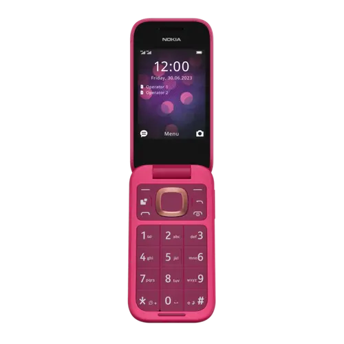Мобилен телефон, NOKIA 2660 DS FLIP POP PINK - image 1