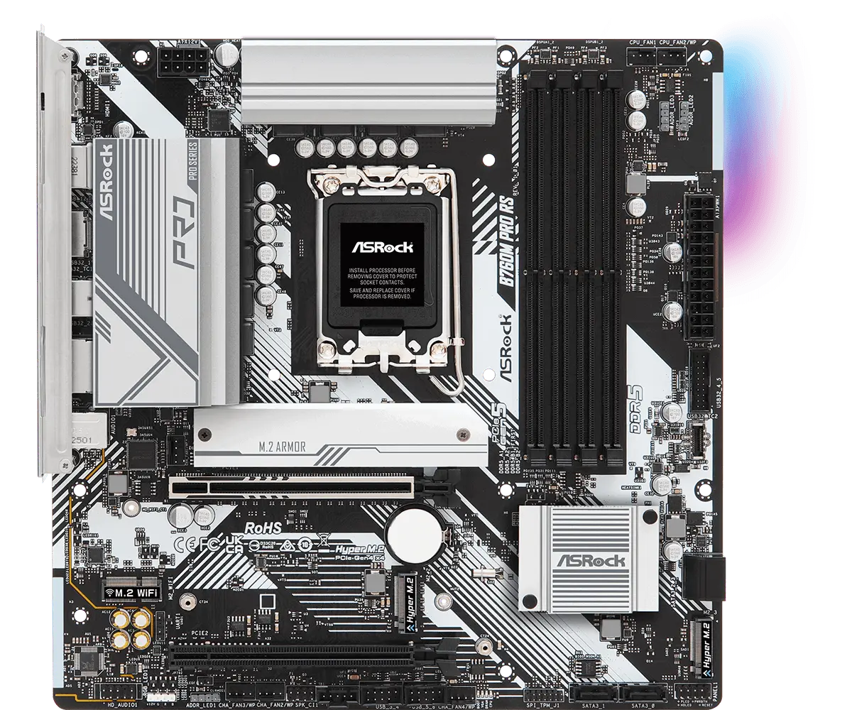 ASROCK B760M Pro RS mATX LGA1700 DDR5 - image 1