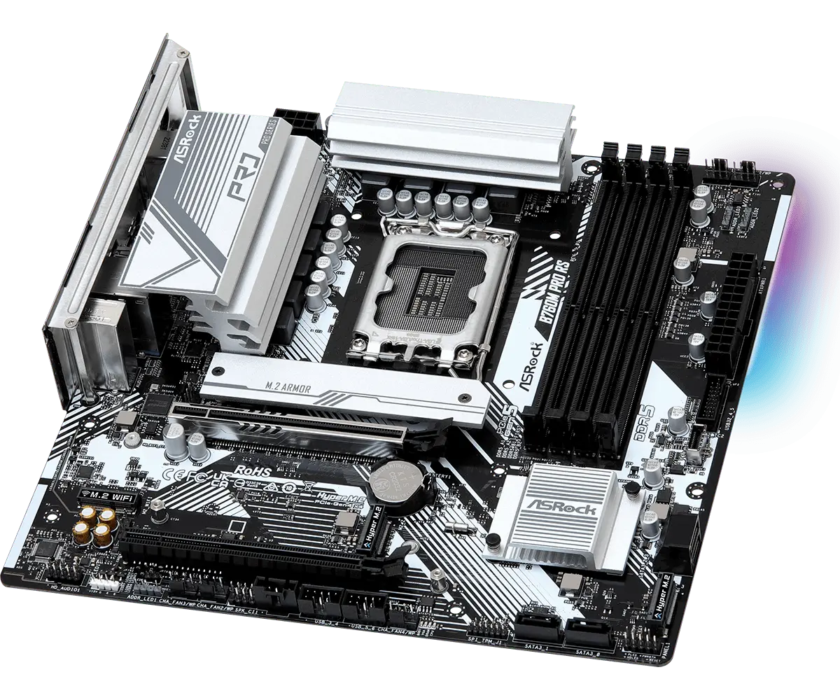ASROCK B760M Pro RS mATX LGA1700 DDR5 - image 2