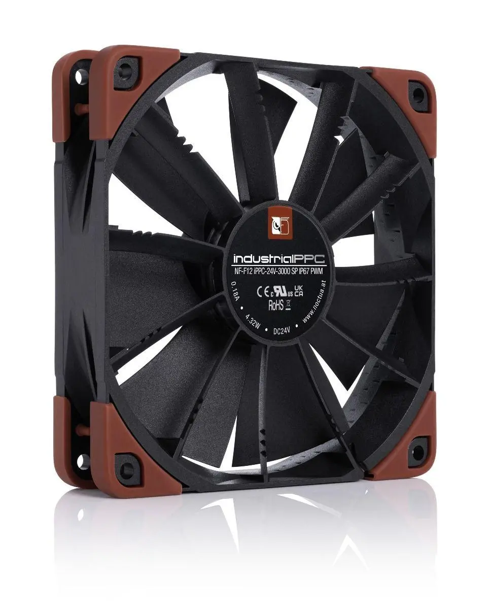Noctua Влагозащитен / Прахозащитен Вентилатор Fan 120mm single-phase motor NF-F12-iPPC-24V-3000-SP-IP67-PWM