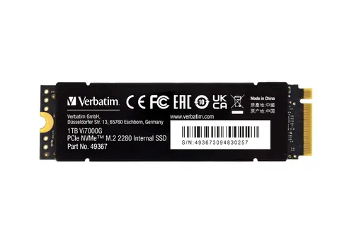 Твърд диск, Verbatim Vi7000G Internal PCIe NVMe M.2 SSD 1TB - image 1