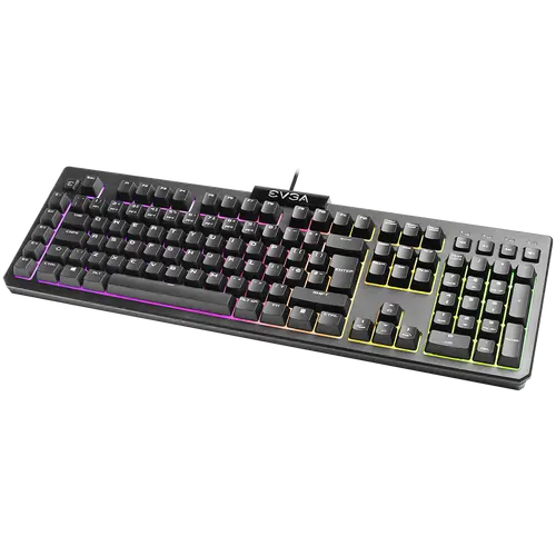 EVGA Z12 RGB Gaming Keyboard, RGB Backlit LED, 5 Programmable Macro Keys, Dedicated Media Keys, Water Resistant - image 1