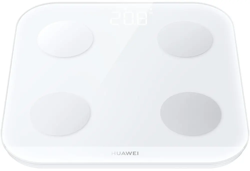 Везна, Huawei Scale 3, Dobby-B19, Smart Body Fat Scale, Smart Health Monitoring, Elegant White - image 1