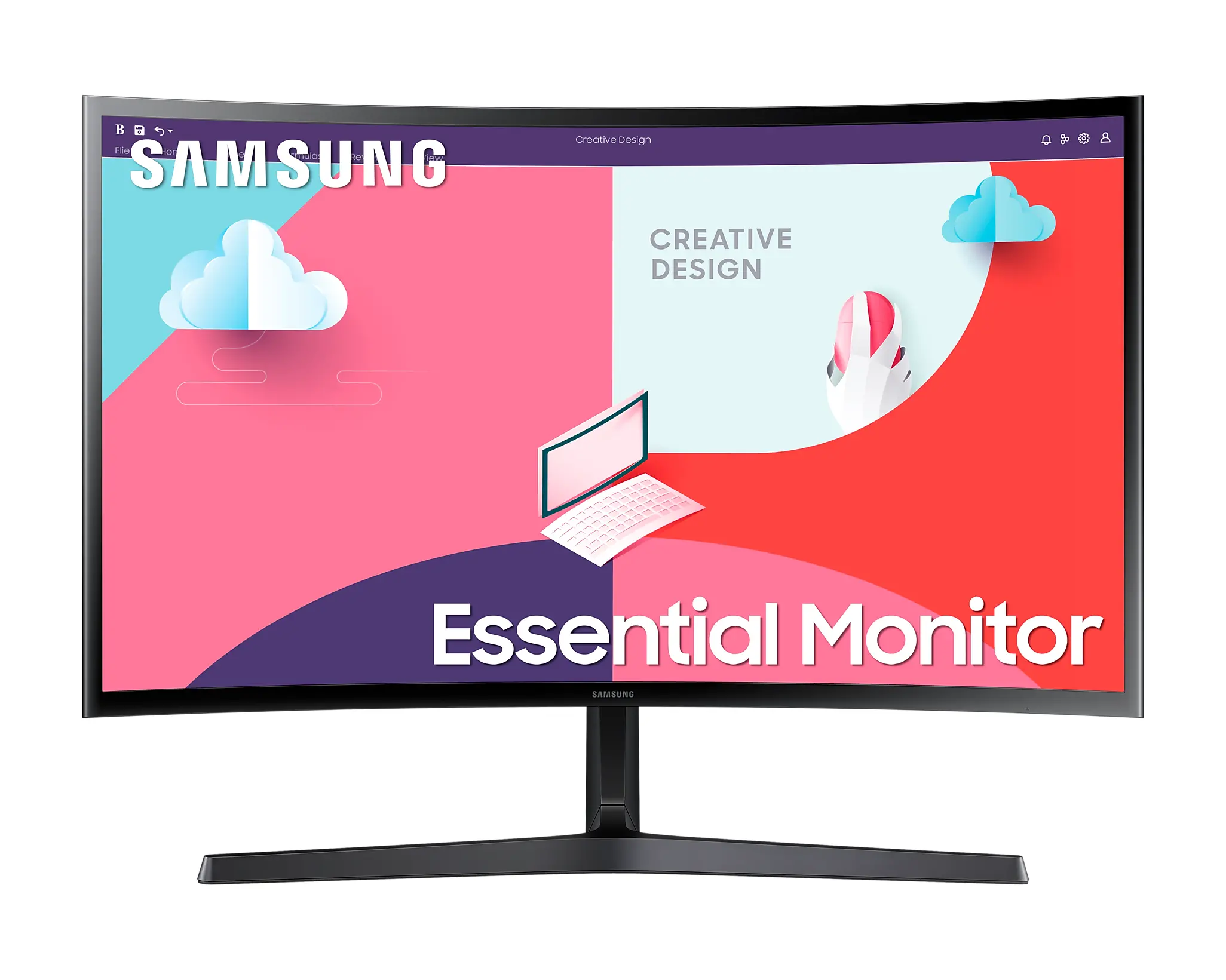 Монитор, Samsung LS27C366EA, 27" Curved VA LED, 75 Hz, 5 ms GTG, 1920x1080, 250cd/m2, D-Sub, HDMI 1.4, Black