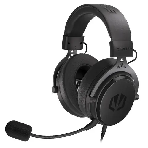 Endorfy Viro Plus USB Căști gaming, Driver 53mm, Spumă cu memorie, Placă de sunet USB 7.1, Microfon detașabil, Pernițe de urechi suplimentare, Mufă - 1