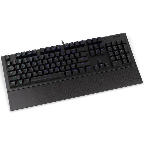 Endorfy Omnis Red Gaming Keyboard, Kailh Red Mechanical Switches, Double Shot PBT Keycaps, Volume Wheel, Magnetic Wrist Rest, ARGB, USB Cable, 2 Year Warranty