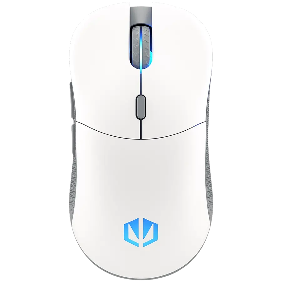 Endorfy GEM Plus Wireless Onyx White Gaming Mouse, PIXART PAW3395 Optical Gaming Sensor, 26000DPI, 74G Lightweight design, KAILH GM 8.0 Switches, 1.6M Paracord Cable, PTFE Skates, ARGB lights, 2 Year Warranty