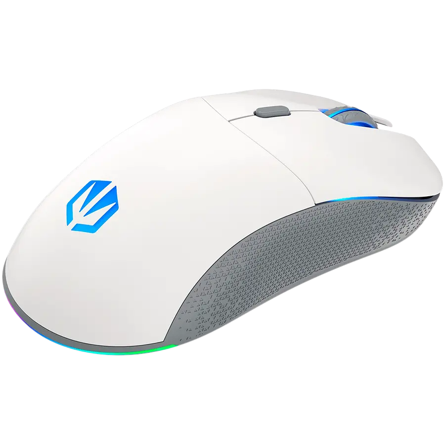 Endorfy GEM Plus Wireless Onyx White Gaming Mouse, PIXART PAW3395 Optical Gaming Sensor, 26000DPI, 74G Lightweight design, KAILH GM 8.0 Switches, 1.6M Paracord Cable, PTFE Skates, ARGB lights, 2 Year Warranty - image 2