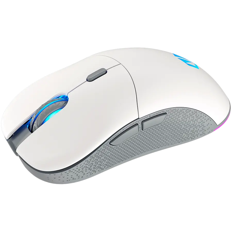 Endorfy GEM Plus Wireless Onyx White Gaming Mouse, PIXART PAW3395 Optical Gaming Sensor, 26000DPI, 74G Lightweight design, KAILH GM 8.0 Switches, 1.6M Paracord Cable, PTFE Skates, ARGB lights, 2 Year Warranty - image 3