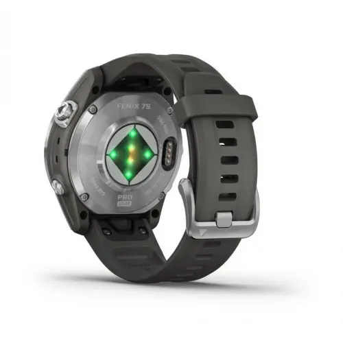 Garmin fēnix® 7S Pro - fēnix® 7S Pro – Solar Edition - Silver с Graphite каишка 010-02776-01 - image 4