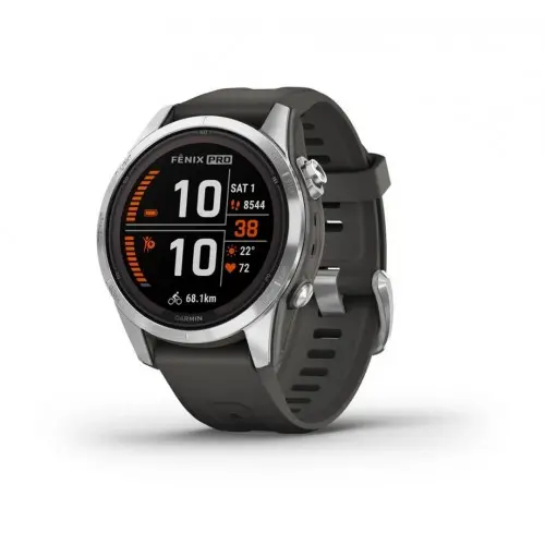 Garmin fēnix® 7S Pro - fēnix® 7S Pro – Solar Edition - Silver с Graphite каишка 010-02776-01
