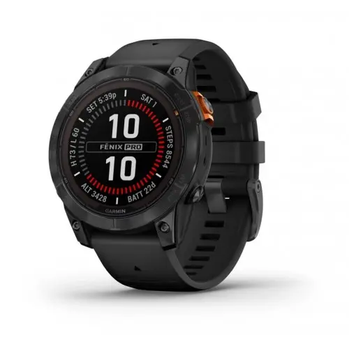 Garmin fēnix® 7 Pro - fēnix® 7 Pro – Solar Edition - Slate Grey с Black каишка 010-02777-01
