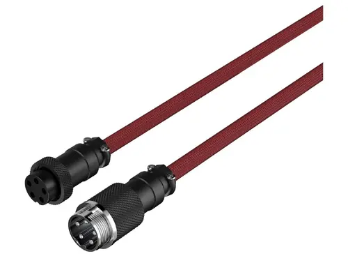 Καλώδιο πληκτρολογίου HyperX Coiled Cable USB-C Red-Black - 4