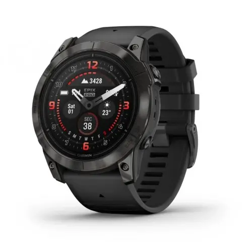 Garmin epix™ Pro (Gen 2) – Sapphire Edition | 51 мм - Carbon Grey DLC Titanium с Black каишка 010-02804-01