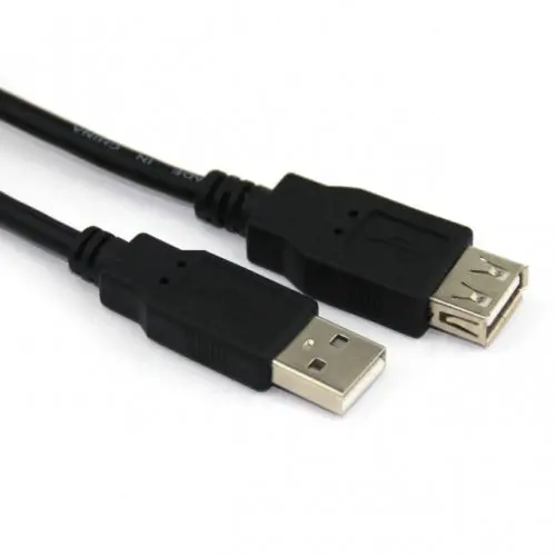 VCom Cablu USB 2.0 AM / AF negru - CU202-B-1.5m