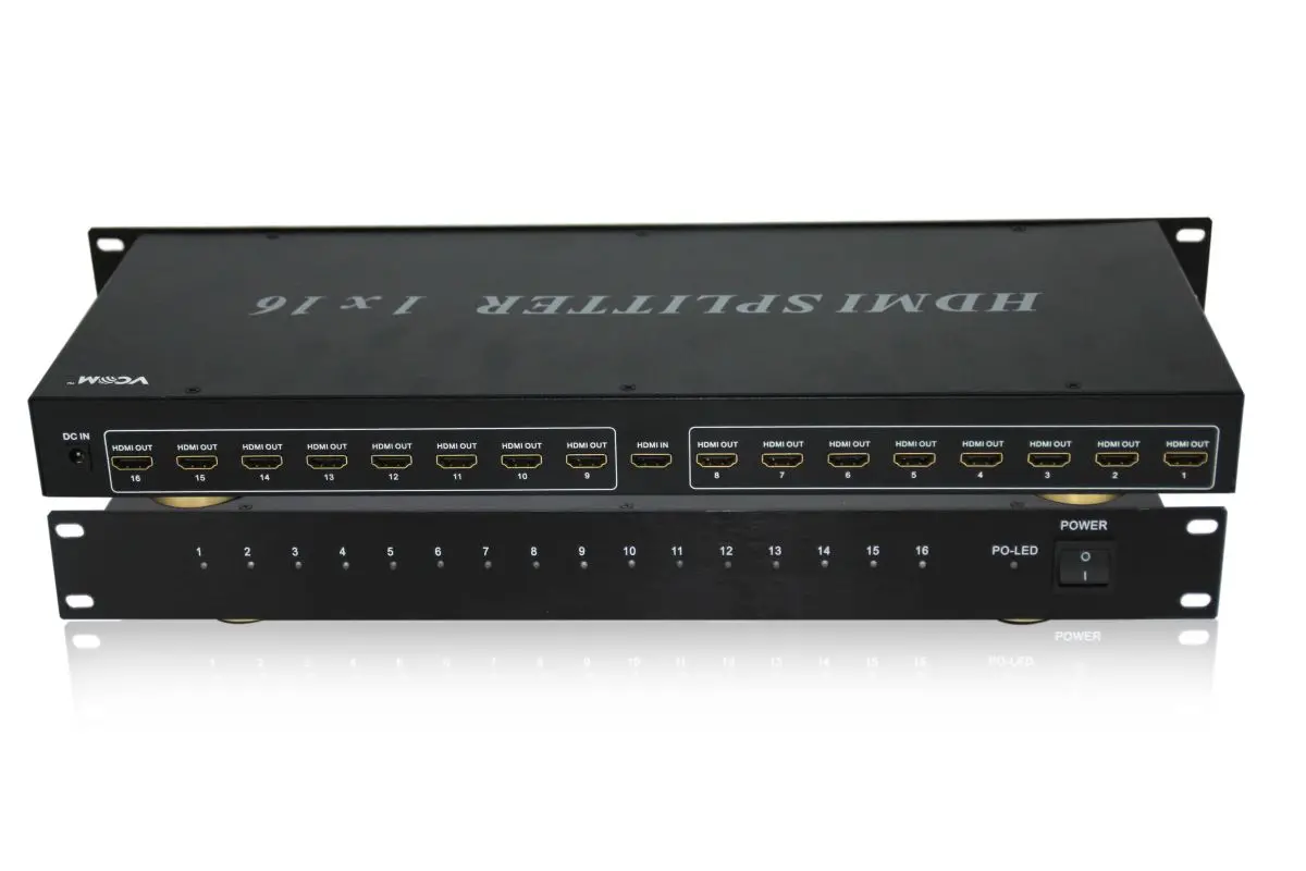 VCom Διαχωριστής HDMI SPLITTER Multiplier 1x16 - DD4116