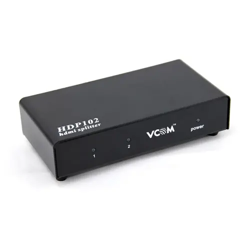 VCom Διαχωριστής HDMI SPLITTER Multiplier 1x2 - DD412A - 1