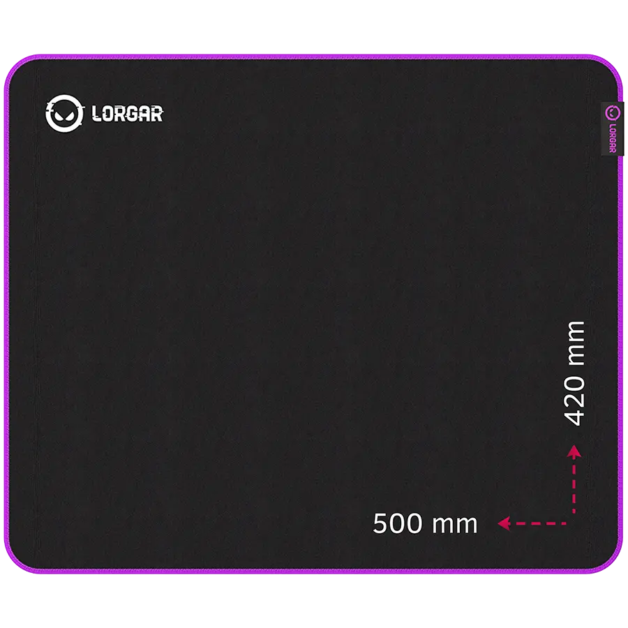 LORGAR Gaming Mouse Pad Main 315 Speed Black/Purple