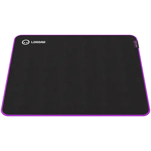 Lorgar Main 315, Gaming mouse pad, High-speed surface, Purple anti-slip rubber base, size: 500mm x 420mm x 3mm, weight 0.39kg - image 3