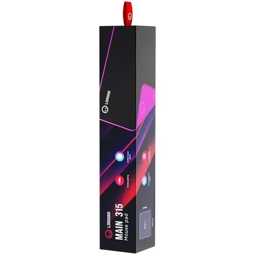 LORGAR Gaming Mouse Pad Main 315 Speed Black/Purple - 8