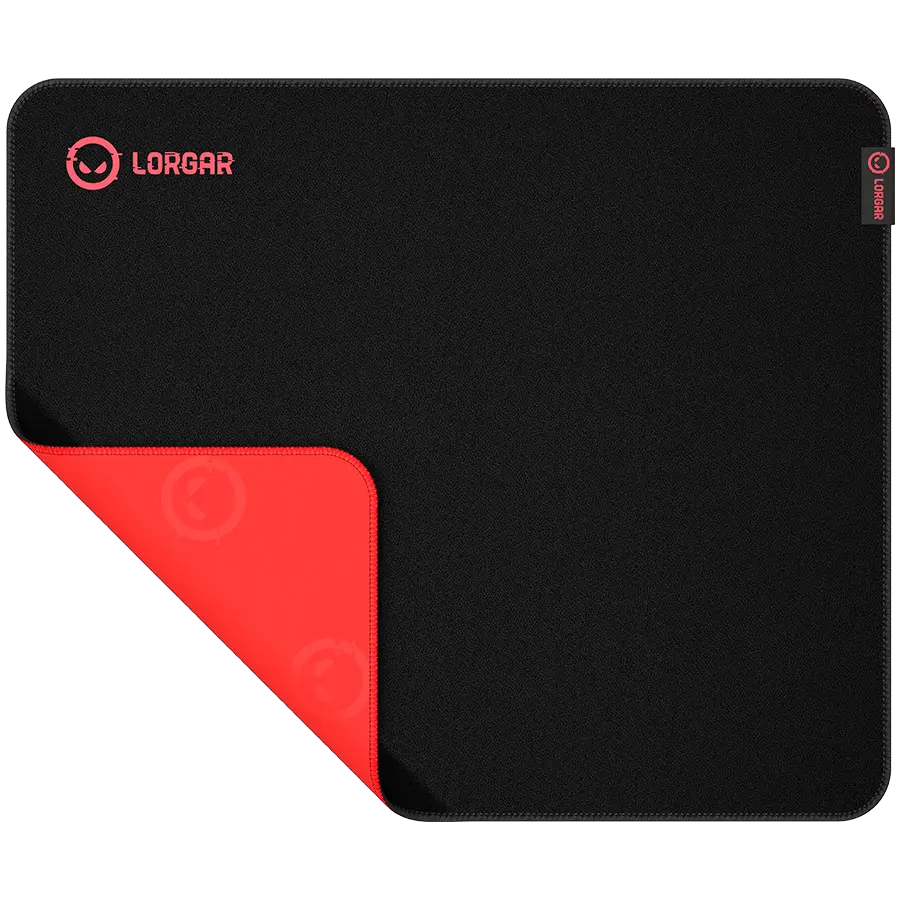 Lorgar Main 325, Gaming mouse pad, Precise control surface, Red anti-slip rubber base, size: 500mm x 420mm x 3mm, weight 0.4kg - image 1