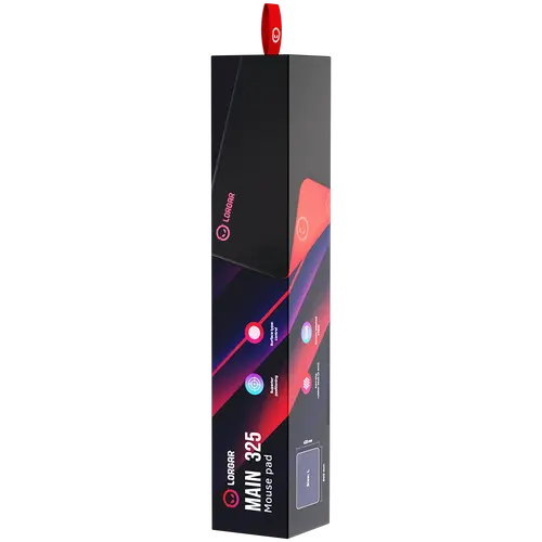 Lorgar Main 325, Gaming mouse pad, Precise control surface, Red anti-slip rubber base, size: 500mm x 420mm x 3mm, weight 0.4kg - image 7