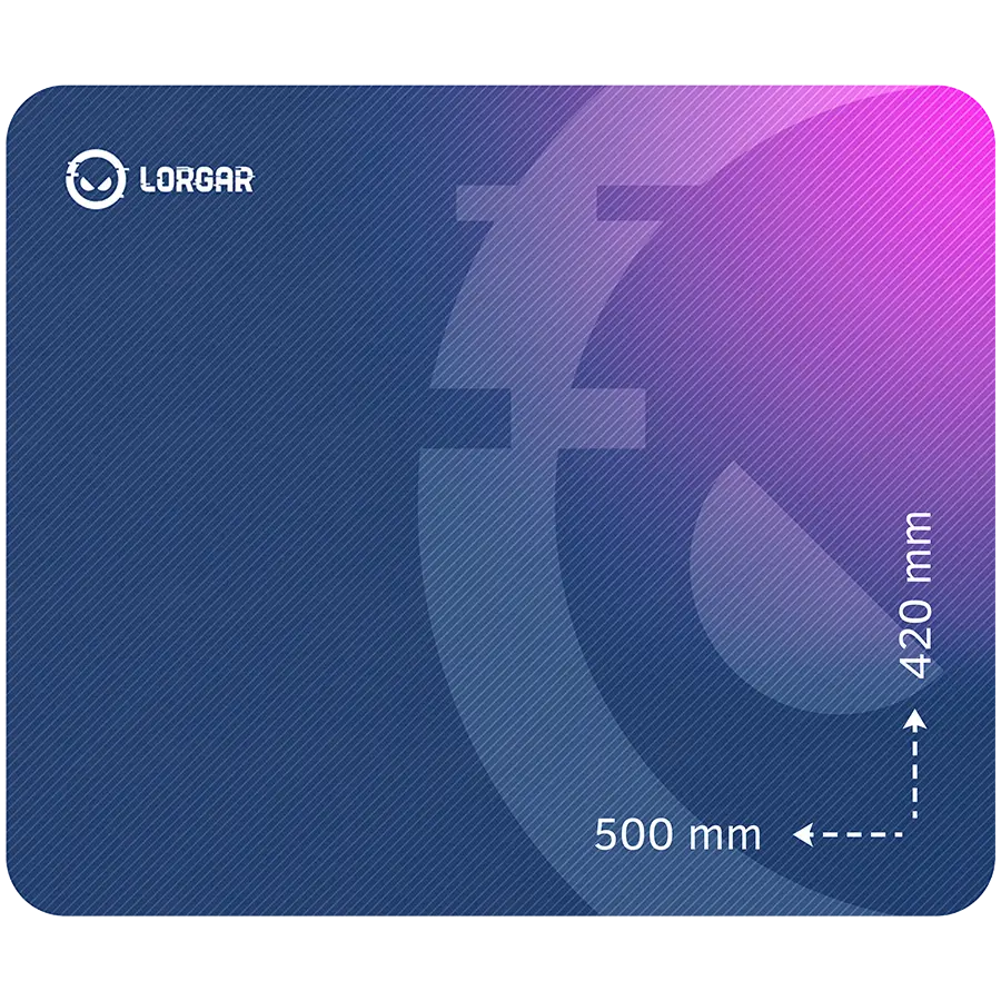 LORGAR Gaming Mouse Pad Main 135 Speed Purple
