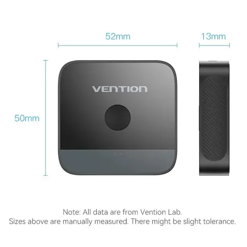 Vention Διανομέας διακόπτης HDMI 2.0 Switcher/Splitter 2 θυρών αμφίδρομος 4K Μαύρο - AKOB0 - 4