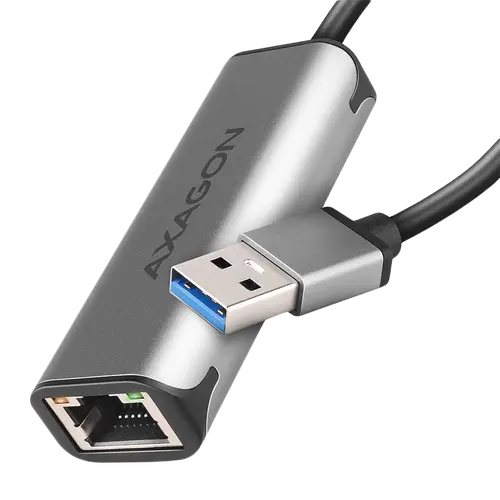 Axagon ADE-25R SUPERSPEED USB-A 2.5 GIGABIT ETHERNETCompact aluminum USB-A 3.2 Gen 1 2.5 Gigabit Ethernet 10/100/1000/2500 Mbit adapter with automatic installation.