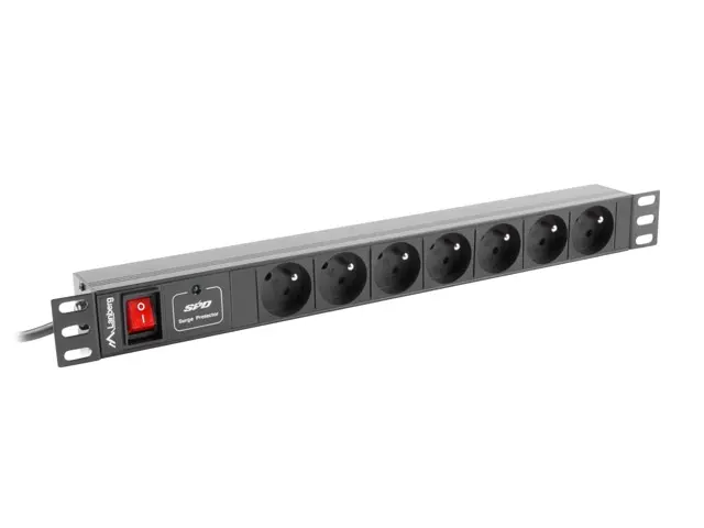 Φίλτρο, Lanberg power distribution unit (PDU) 19"1U 10A 7 πρίζες 2M, μαύρο