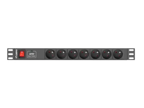 Φίλτρο, Lanberg power distribution unit (PDU) 19"1U 10A 7 πρίζες 2M, μαύρο - 2