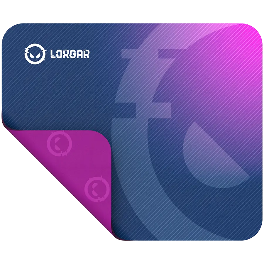 Lorgar Main 133, Gaming mouse pad, High-speed surface, Purple anti-slip rubber base, size: 360mm x 300mm x 3mm, weight 0.2kg - image 2