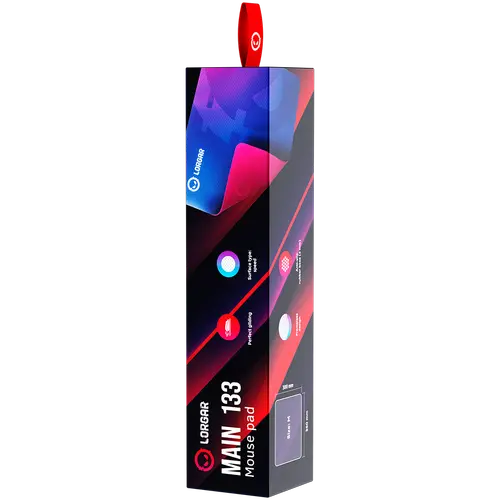Lorgar Main 133, Gaming mouse pad, High-speed surface, Purple anti-slip rubber base, size: 360mm x 300mm x 3mm, weight 0.2kg - image 6