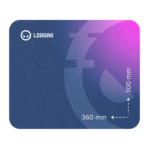 LORGAR Gaming Mouse Pad Main 133 Speed Purple