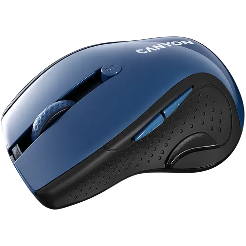 CANYON 2.4Ghz wireless mouse, optical tracking - blue LED, 6 buttons, DPI 1000/1200/1600, Blue Gray pearl glossy - image 2