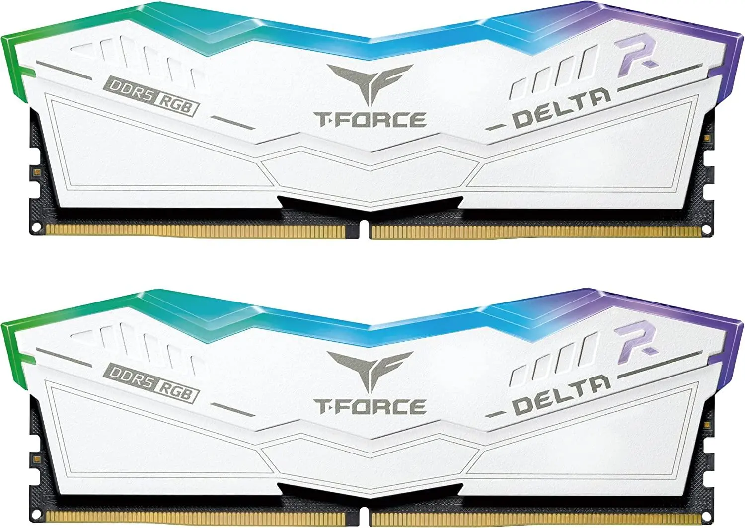 Μνήμη Team Group T-Force Delta RGB White DDR5 32GB (2x16GB) 6000MHz CL38