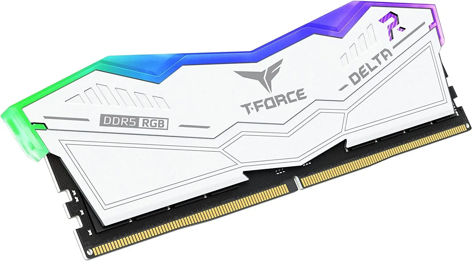 Памет Team Group T-Force Delta RGB White DDR5 32GB (2x16GB) 6000MHz CL38 - image 2