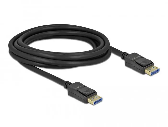 Cablu Delock DisplayPort 2.0 tată - DisplayPort 2.0 tată, 3.0m, 54 Gb/s, Negru