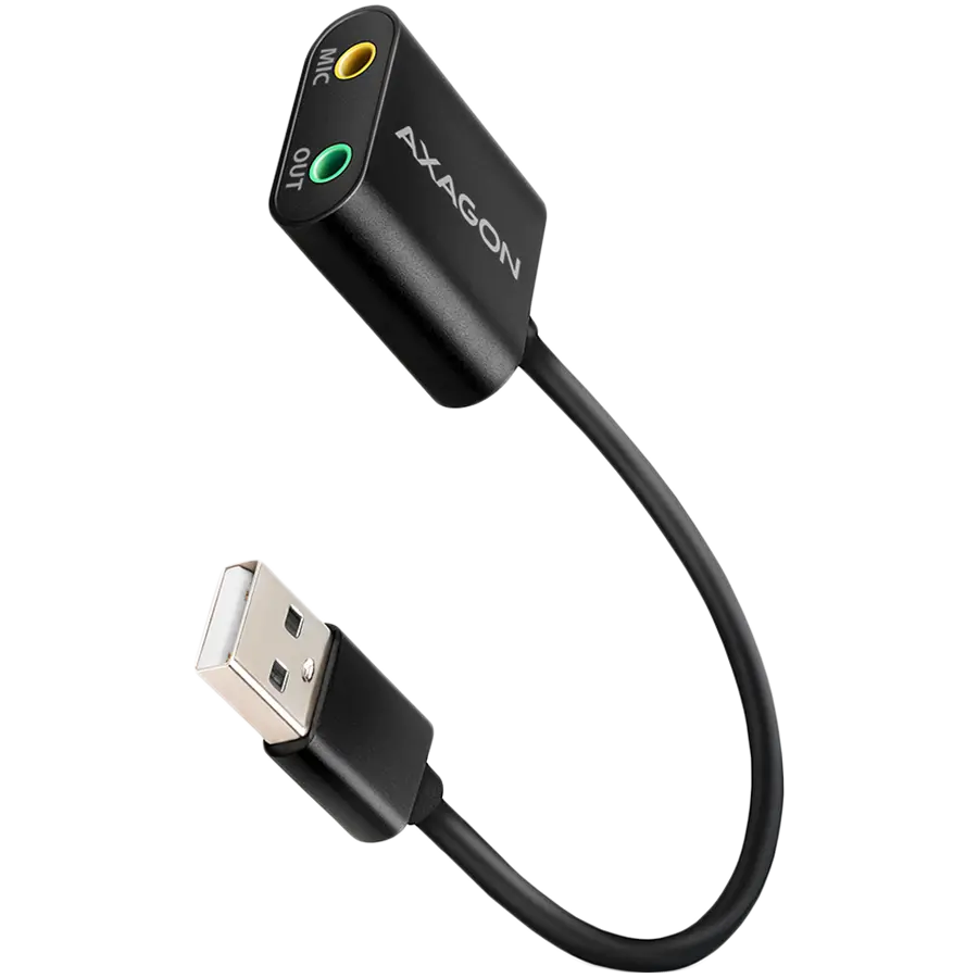 Κάρτα ήχου USB Axagon με καλώδιο 15 cm και μεταλλικό περίβλημα