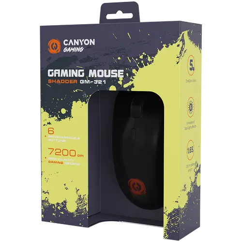 CANYON mouse Shadder GM-321 RGB 6buttons Wired Black - image 5