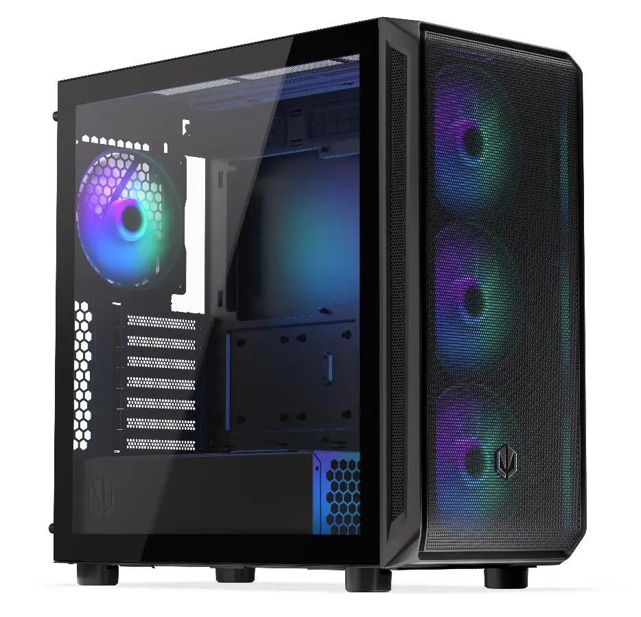 Endorfy Arx 700 ARGB, Mid-Tower, ATX/mATX/mITX, 2x USB-A (3.1 GEN 1), 1x Audio/1x Mic, 4x STRATUS 140 PWM fans, Tempered Glass, Mesh Top & Front Panel, 486×228×472 mm, 3 Year Warranty