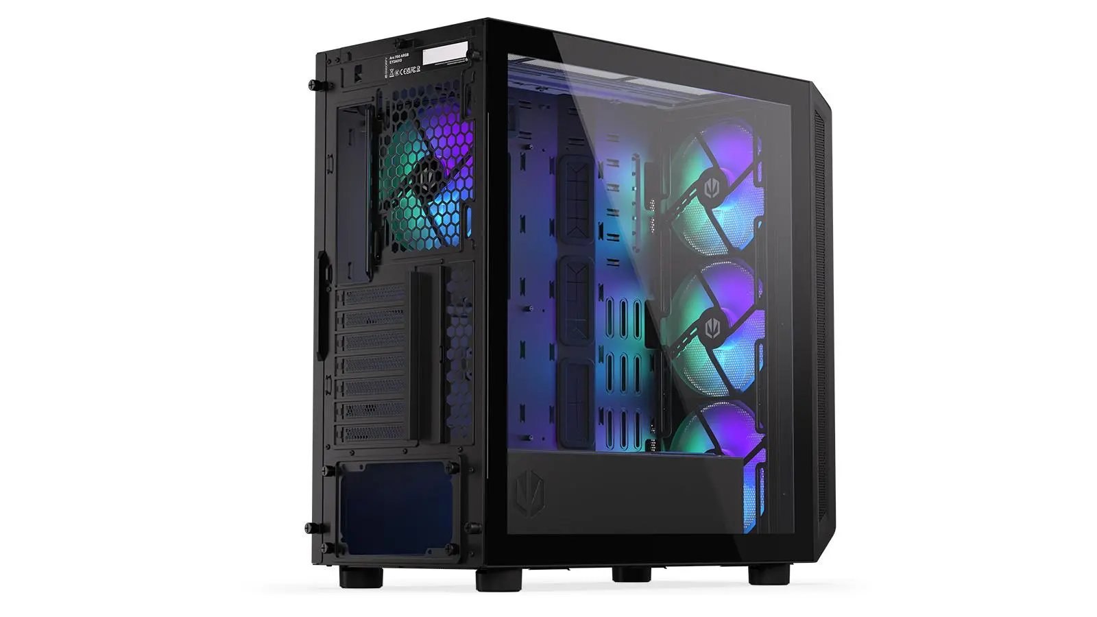 Endorfy Arx 700 ARGB, Mid-Tower, ATX/mATX/mITX, 2x USB-A (3.1 GEN 1), 1x Audio/1x Mic, 4x STRATUS 140 PWM fans, Tempered Glass, Mesh Top & Front Panel, 486×228×472 mm, 3 Year Warranty - image 6