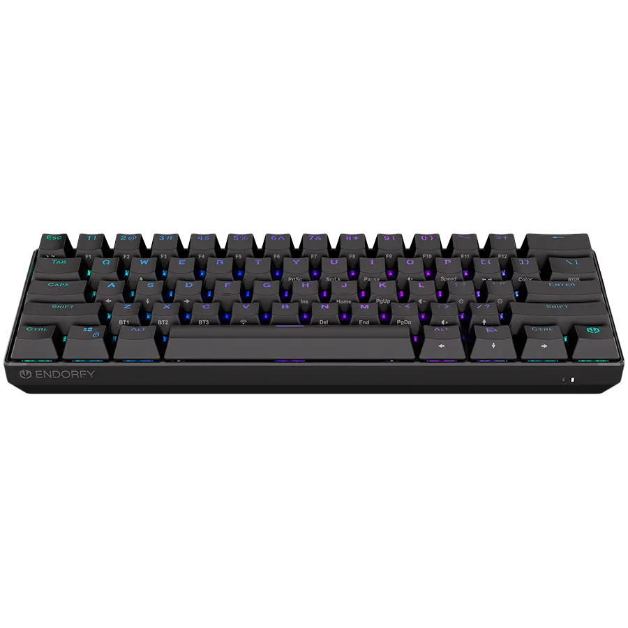Endorfy Thock Compact Wireless Red Gaming Keyboard, Kailh Red Mechanical Switches, Double Shot PBT Pudding Keycaps, RGB, USB, 2 Year Warranty - image 1