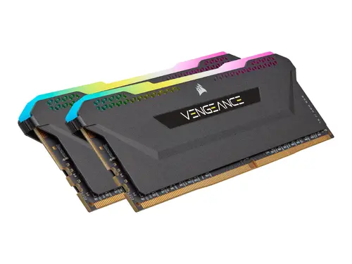 Corsair DDR4, 3600MHz 16GB 2x8GB DIMM, Unbuffered, 18-22-22-42, XMP 2.0, VENGEANCE RGB PRO SL Black Heatspreader, RGB LED, 1.35V, for AMD Ryzen & Intel - image 1