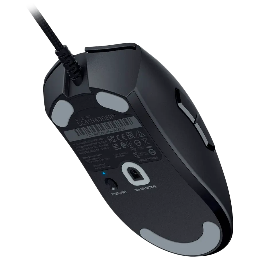Razer DeathAdder V3, Ergonomic Wired Gaming Mouse, Focus Pro 30K Optical Sensor, Optical Mouse Switches Gen-3, 90-million Clicks, Razer™ Speedflex Cable, 30000 DPI - image 2